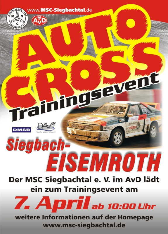 Autocross Trainingsevent Siegbach-Eisemroth 2018