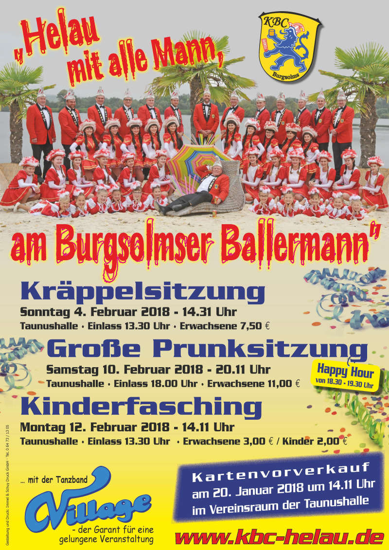 Kinderfasching Burgsolms 2018