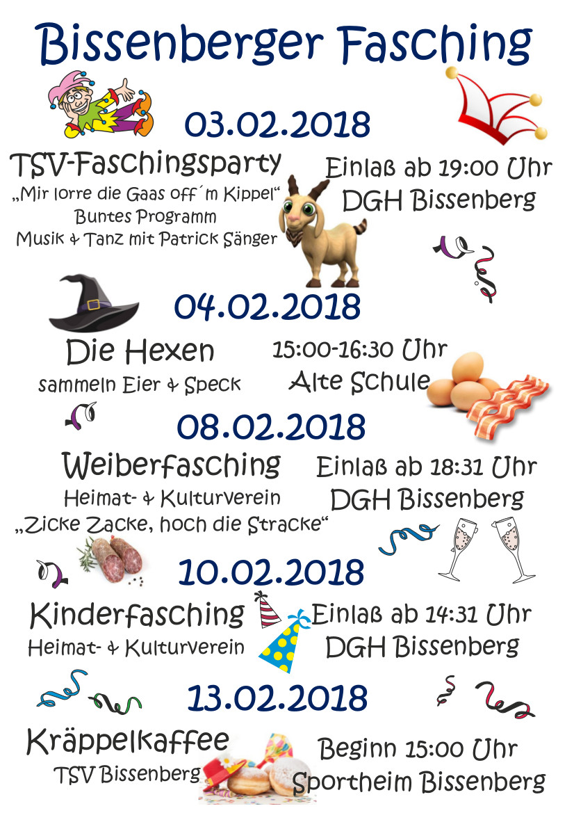 Kinderfasching in Leun-Bissenberg 2018