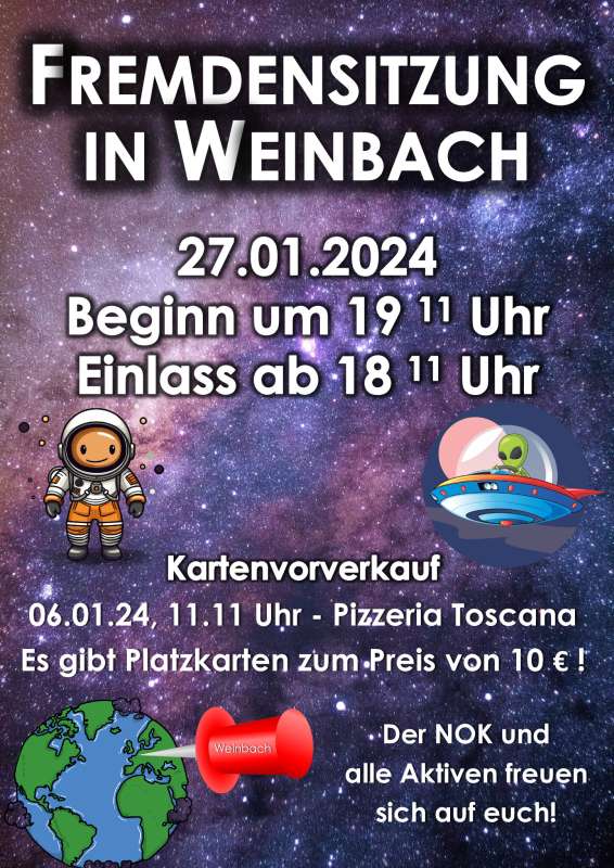Fremdensitzung Weinbach 2024