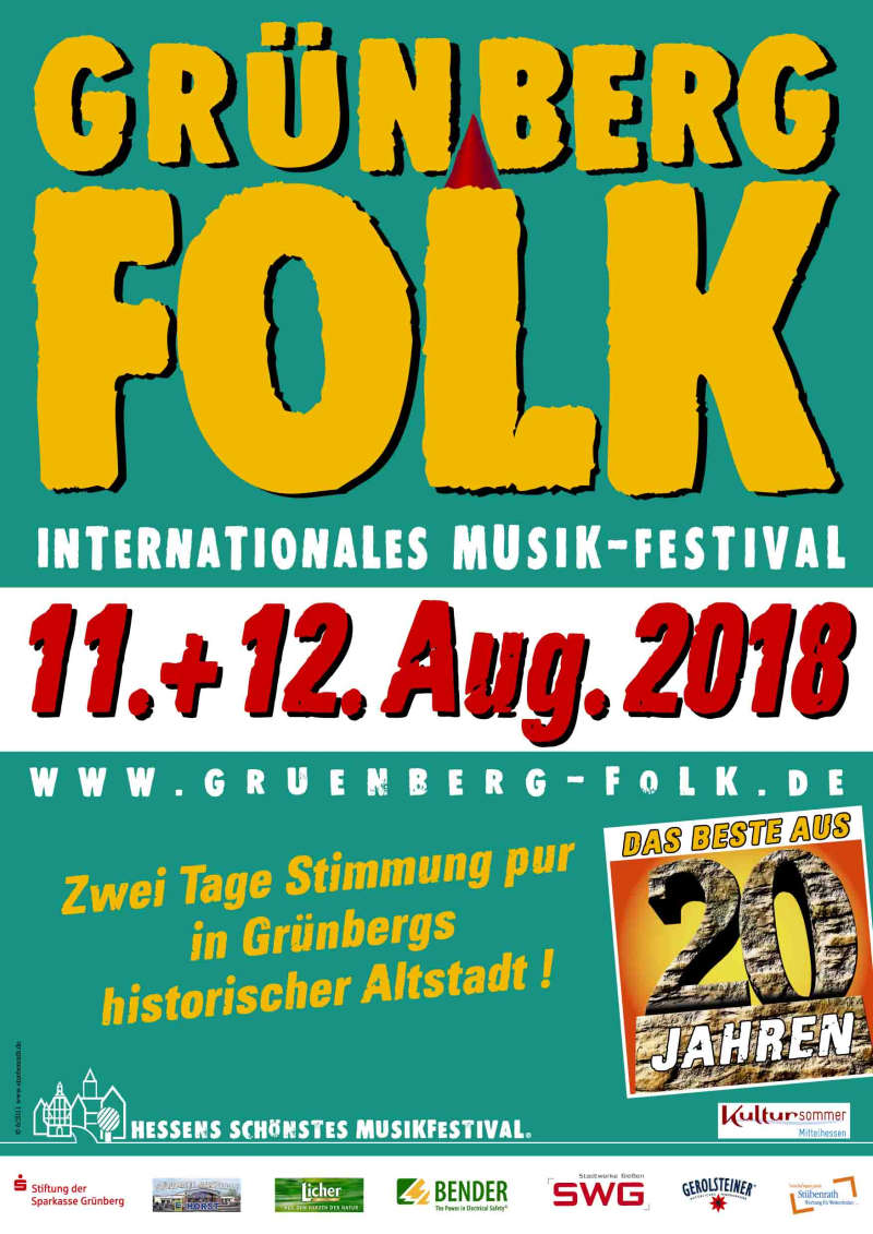 20. Internationales Musikfestival Grünberg Folk