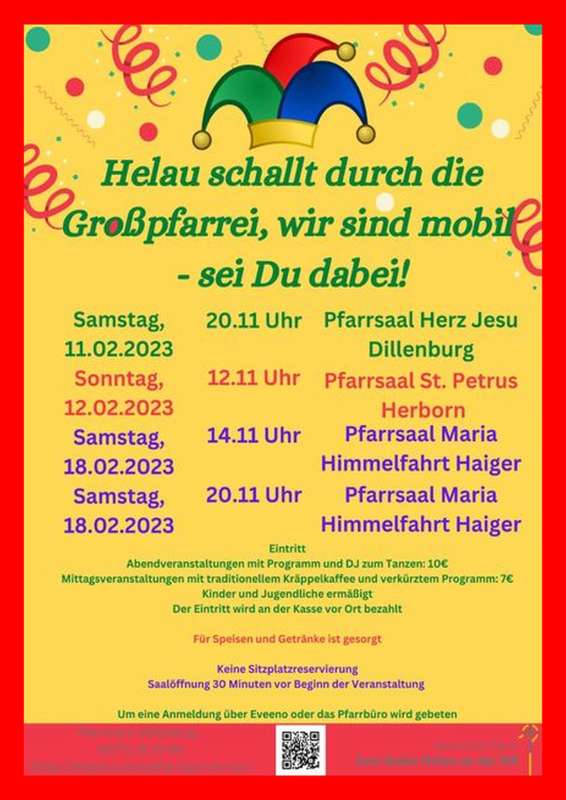 Pfarrsaal Helau - der Dillenburger Karneval 2022