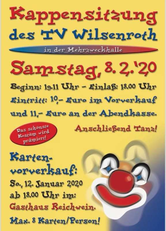 Kappensitzung TV Wilsenroth 2020