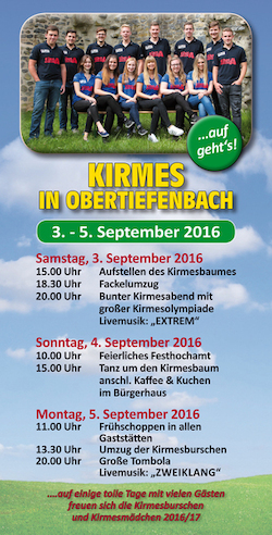 Kirmes in Obertiefenbach 2016