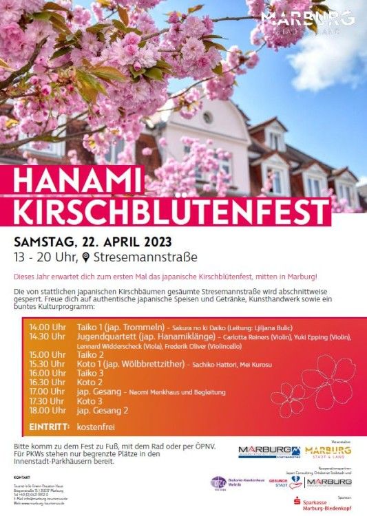 1. Kirschblütenfest in Marburg