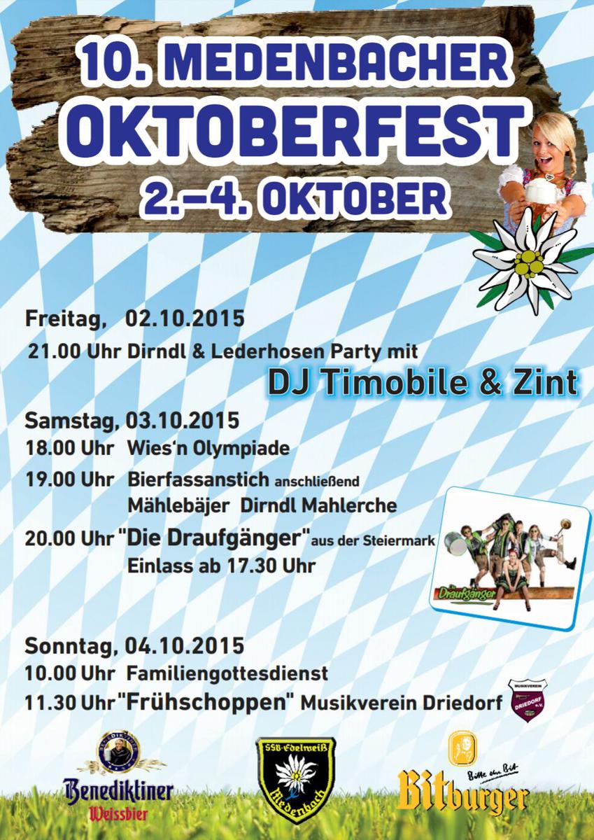 10. Oktoberfest Medenbach 2015