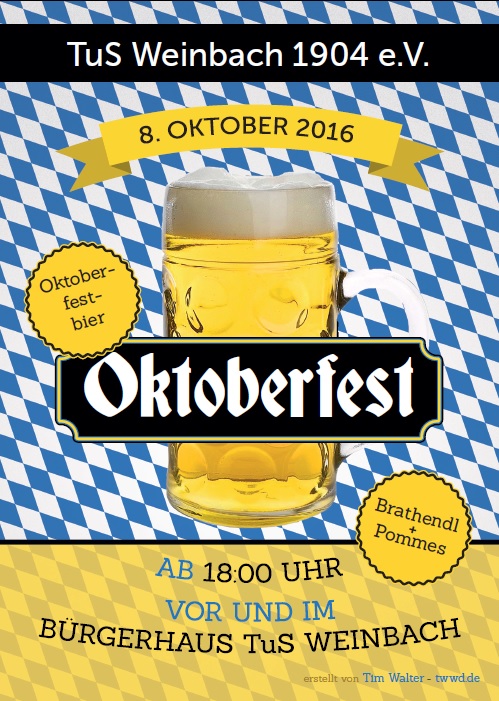 Oktoberfest TuS Weinbach 2016