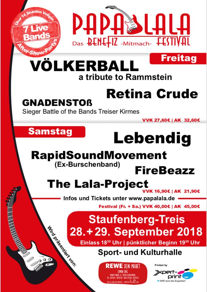Papalala Festival 2018 in Staufenberg-Treis