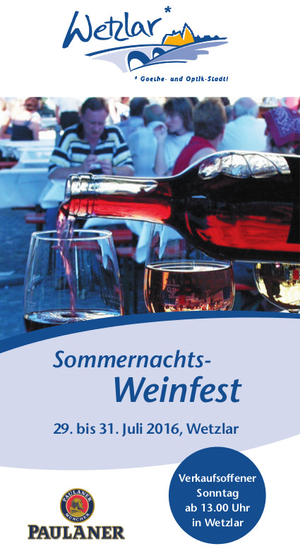 Sommernachtsweinfest Wetzlar 2016