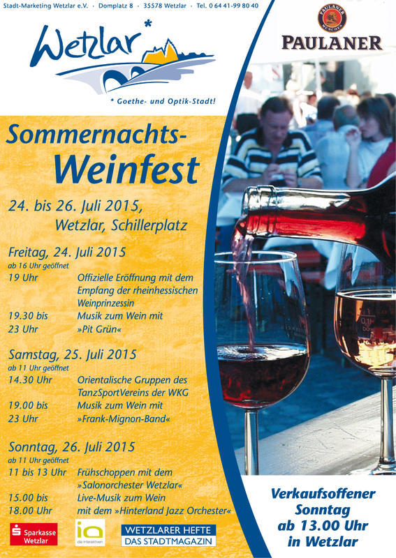 Sommernachtsweinfest Wetzlar 2015