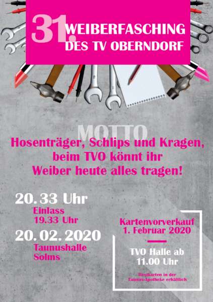 31. Weiberfasching des TV Oberndorf