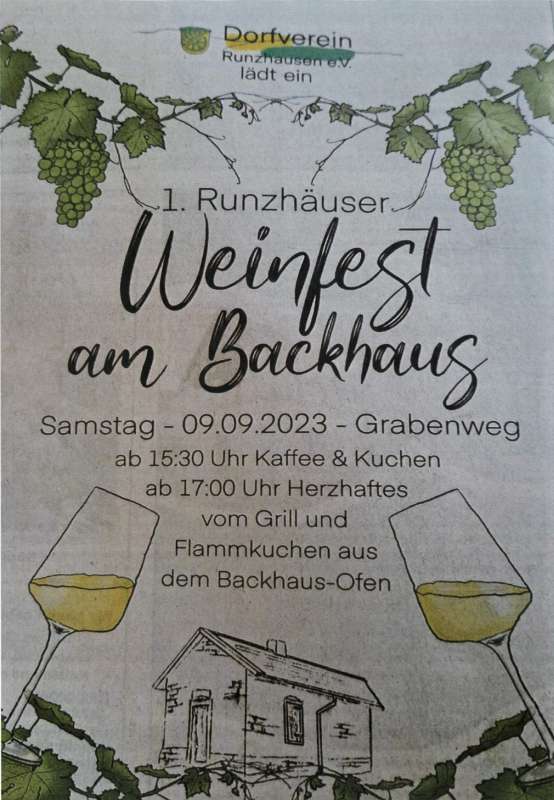 1. Runzhäuser Weinfest