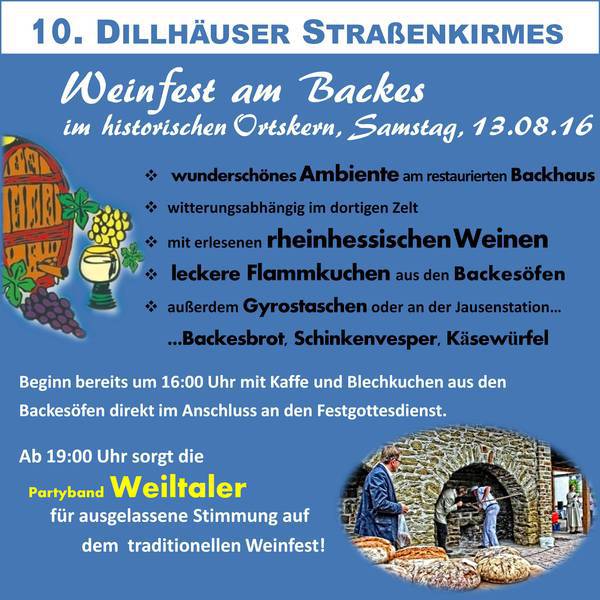 10. Weinfest Dillhausen