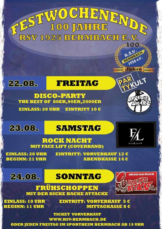 100 Jahre RSV 1925 Bermbach