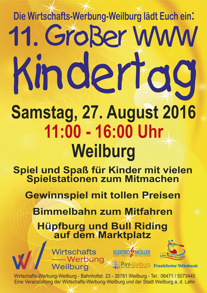 11. Weilburger Kindertag der WWW