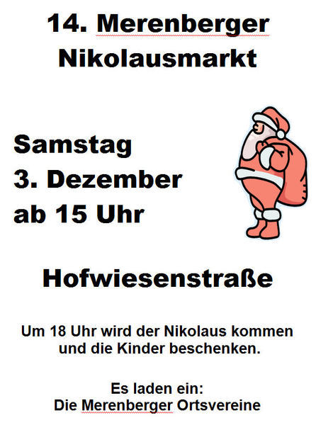 14. Nikolausmarkt in Merenberg