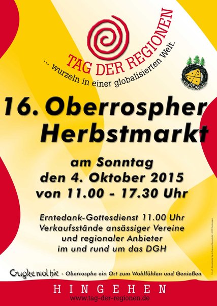 16. Herbstmarkt in Oberrosphe