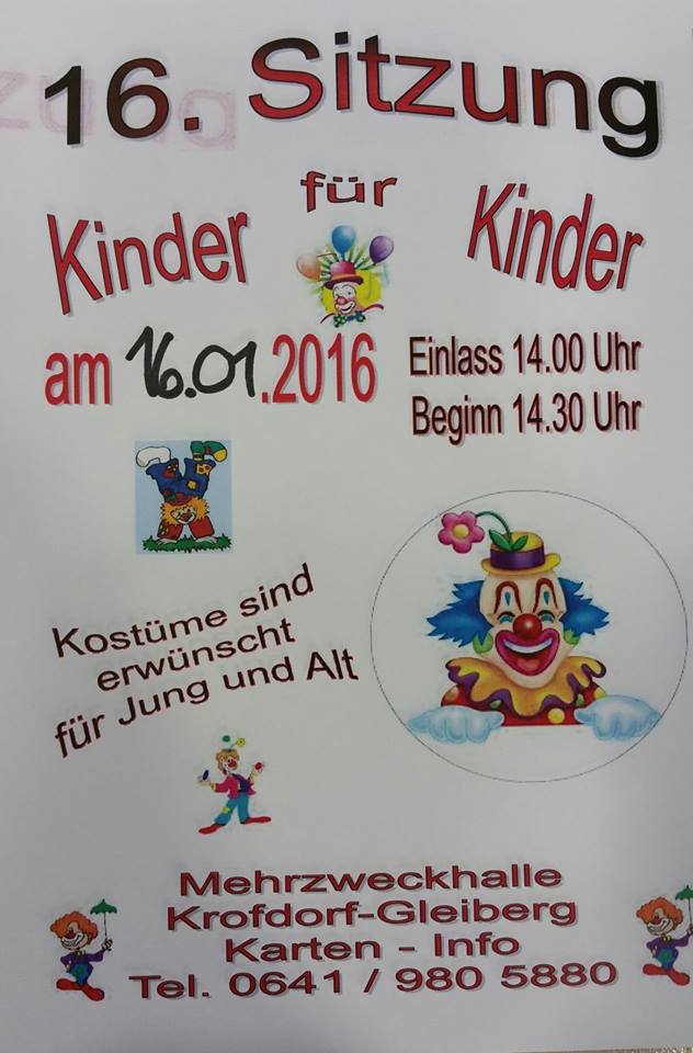 16. Kinder für Kinder Sitzung des KFF