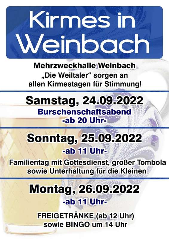 Kirmes Weinbach 2022