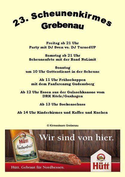 23. Scheunenkirmes Grebenau