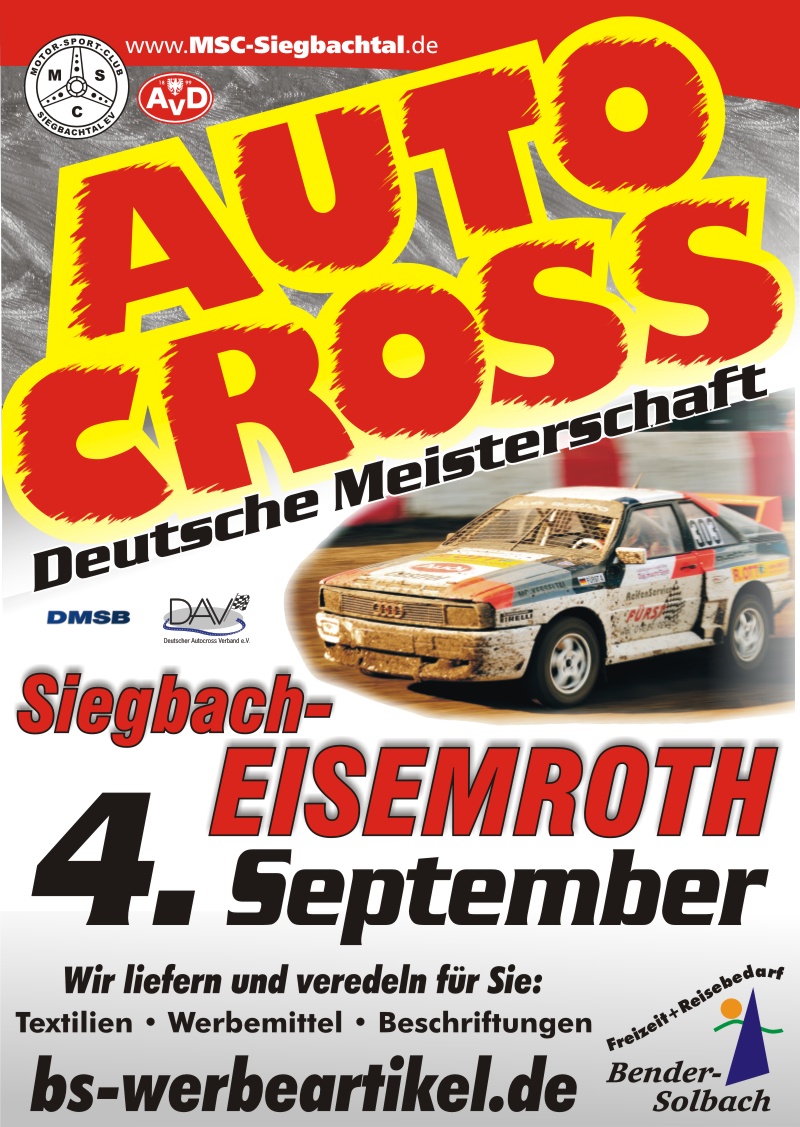 46. AvD/MSCS Autocross Preis vom Siegbachtal