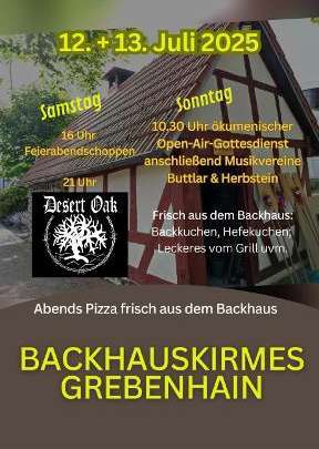 Backhauskirmes Grebenhain 2025