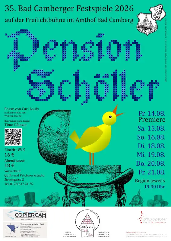 Die Bad Camberger Festspiele feiern 2026 ihre 35. Ausgabe und bringen erneut Theaterkultur in den historischen Innenhof des Amthofes.