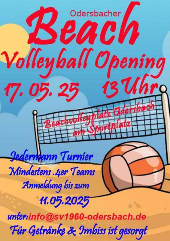 Beachvolleyball Opening Odersbach 2025