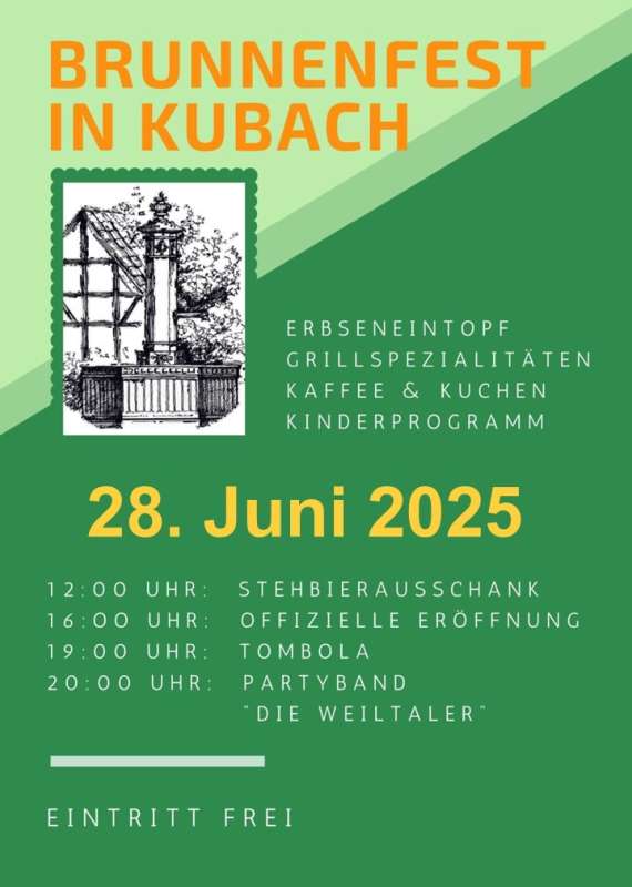 Brunnenfest Kubach 2025