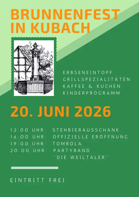 Das Kubacher Brunnenfest gehört zu jenen Festen, die man im Kalender nicht suchen muss – man weiß einfach, dass sie stattfinden.