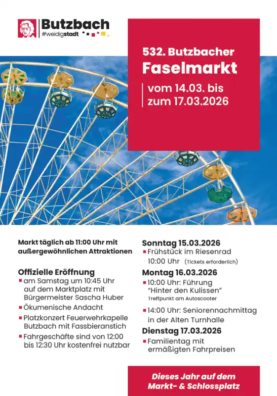 Butzbacher Faselmarkt 2026