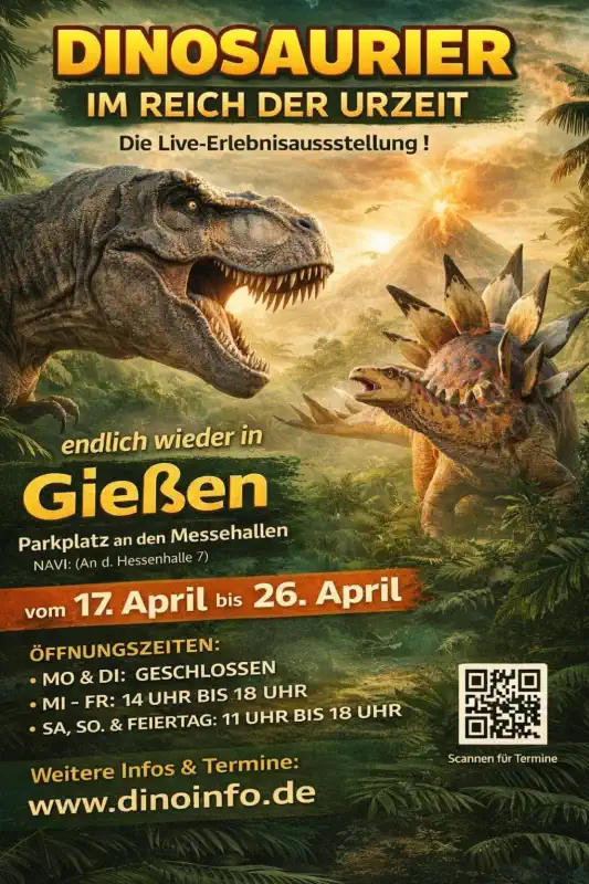Dinosaurier im Reich der Urzeit in Gießen
