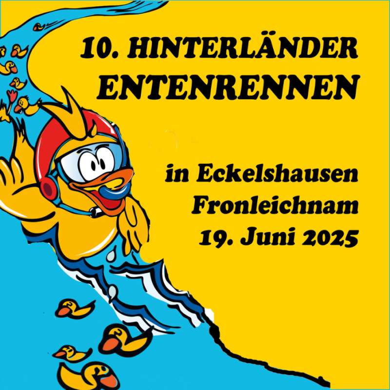 10. Hinterländer Entenrennen in Biedenkopf-Eckelshausen