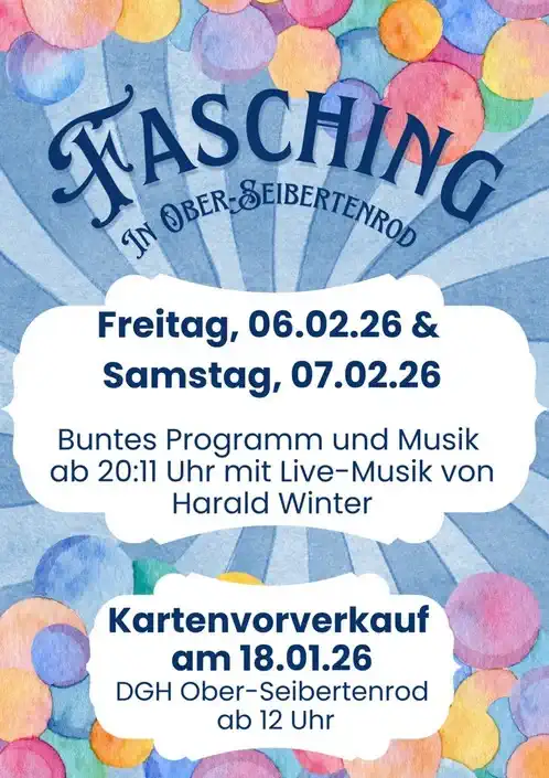 Fasching in Ober-Seibertenrod 2026