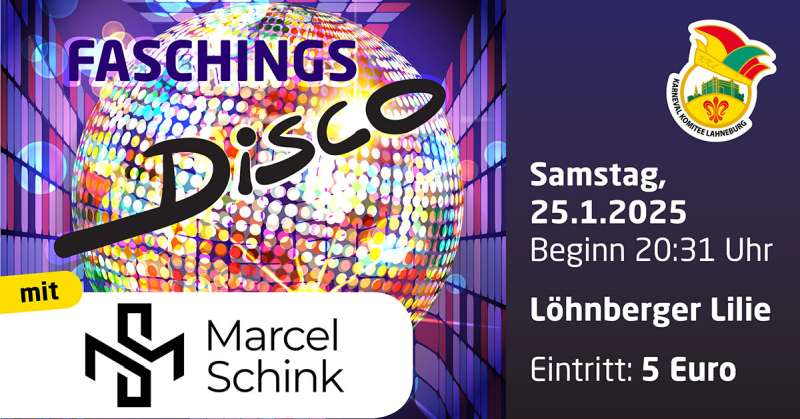 Faschings-Disco in der Löhnberger Lilie