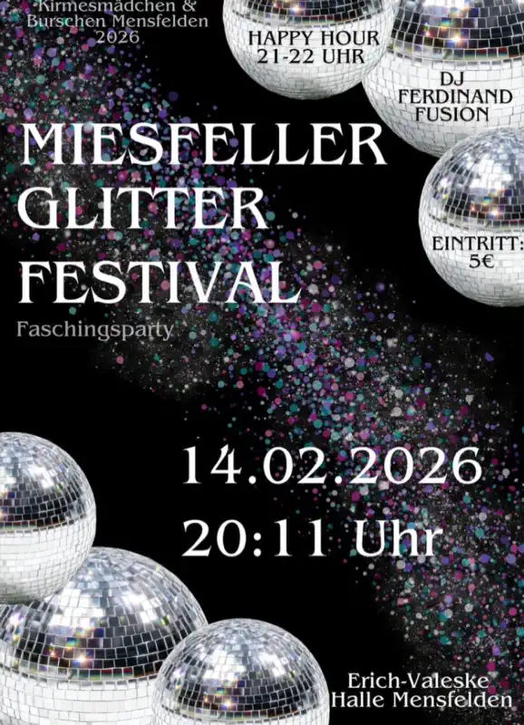 Faschingsparty Mensfelden
