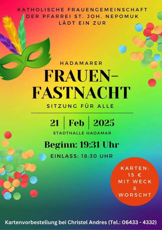 Frauenfastnacht in Hadamar 2025