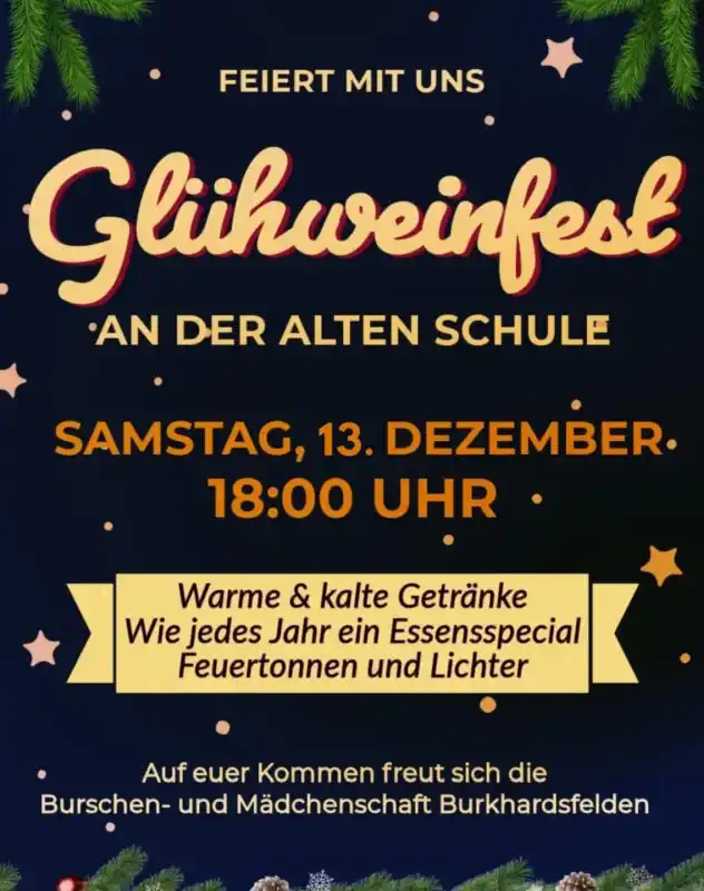 Glühweinfest Burkhardsfelden 2025