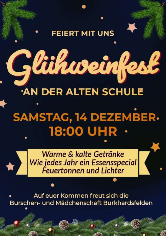 Glühweinfest in Burkhardsfelden 2024