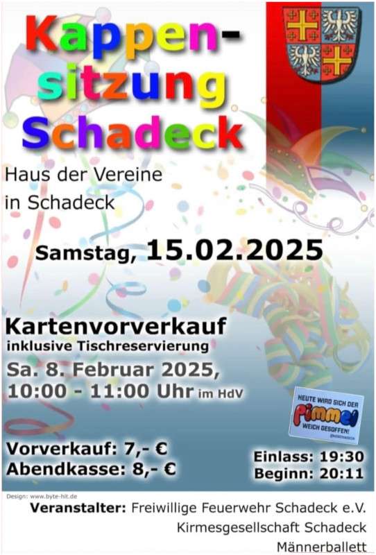 Kappensitzung Schadeck 2025