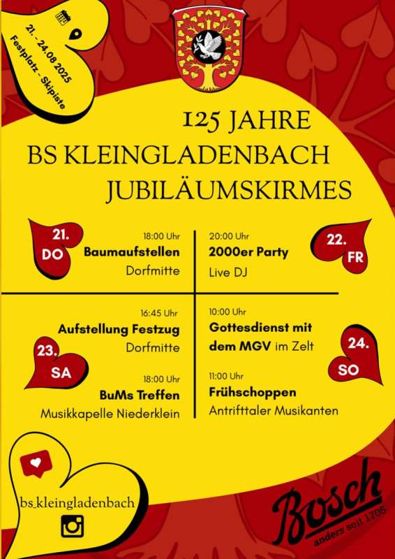 Kirmes Kleingladenbach 2025