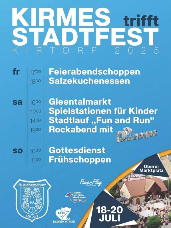 Kirmes trifft Stadtfest 2025 in Kirtorf