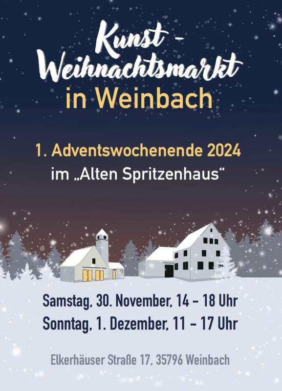 Kunst-Weihnachtsmarkt in Weinbach