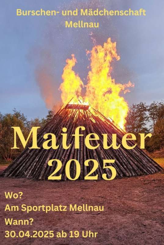 Maifeuer Mellnau 2025