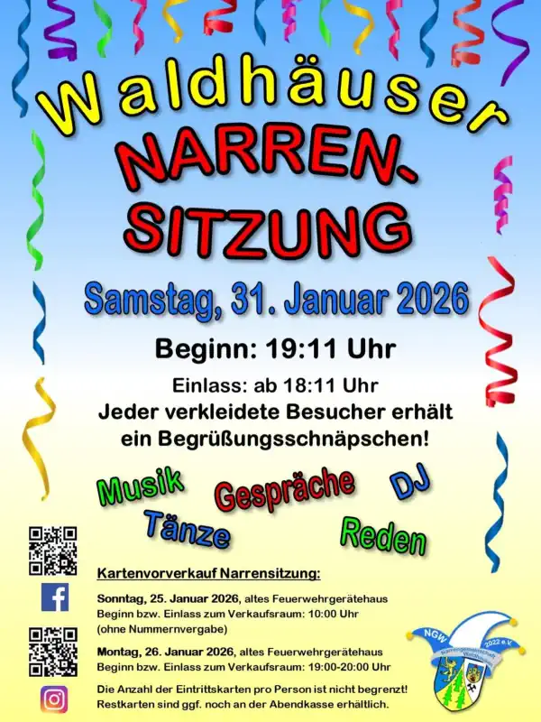 Narrensitzung Waldhausen 2026