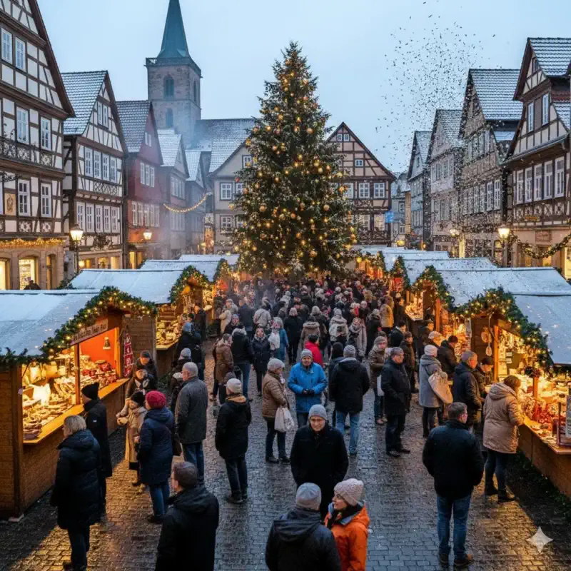Neujahrsmarkt in der Kirchhainer Innenstadt 2025