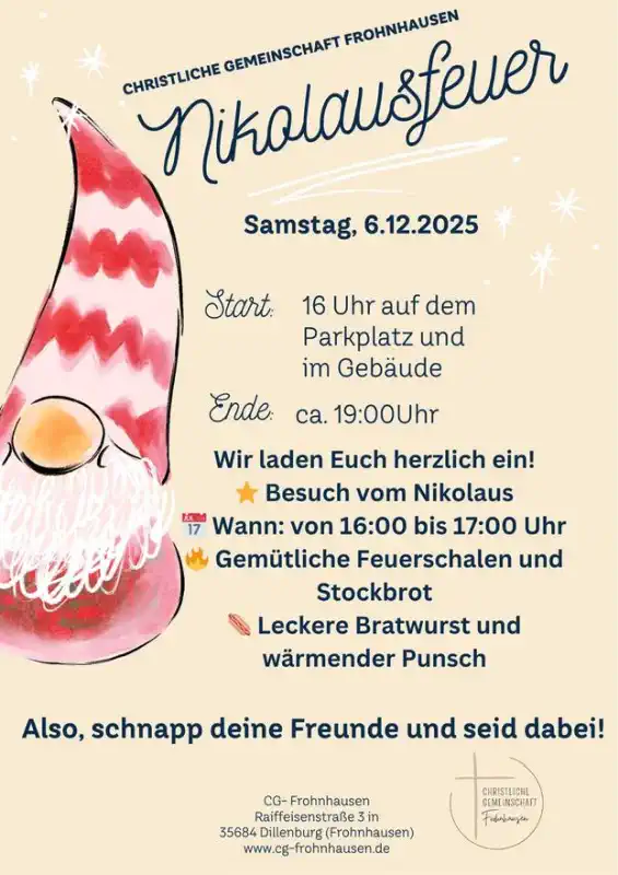 Nikolausfeuer Christliche Gemeinschaft Frohnhausen