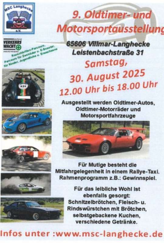 9. Oldtimer- und Motorsportausstellung in Langhecke