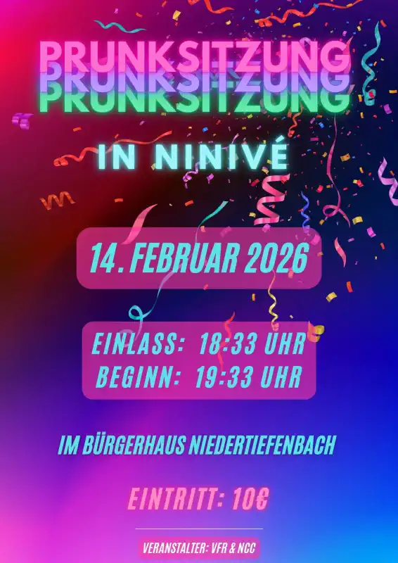 Prunksitzung in Niedertiefenbach