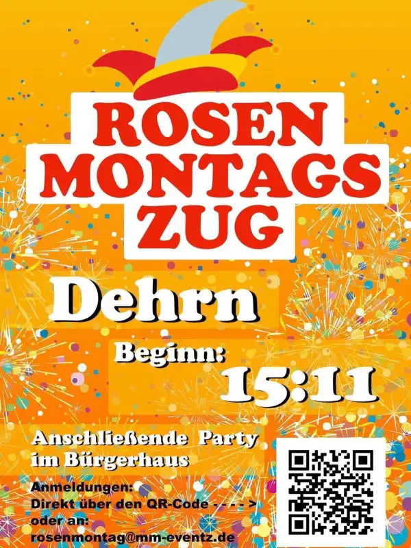 Rosenmontagsumzug + After-Zug-Party in Runkel-Dehrn